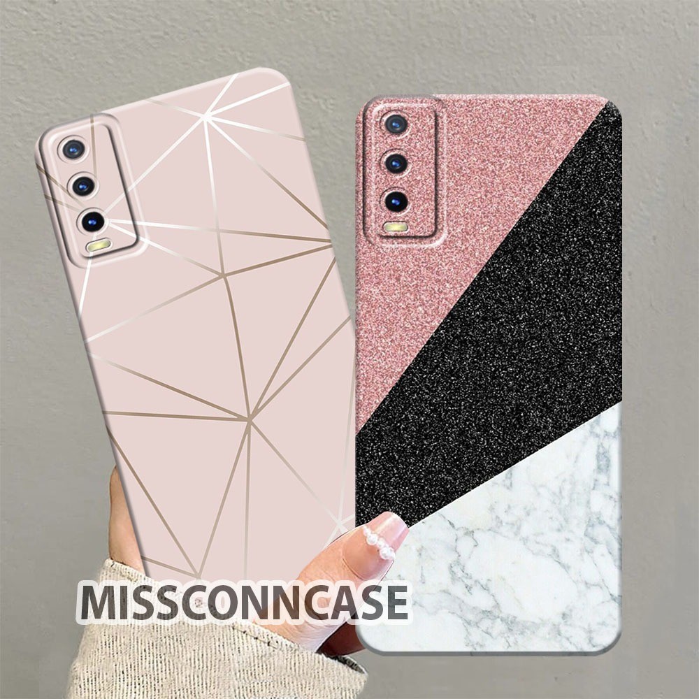 Case Vivo Y12s/Y20/Y20s/Y20i/Y20G Pattern Abstrak Aesthetic - Softcase Bahan Silikon - Fashion Case 
