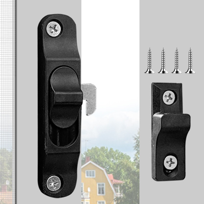 Kunci Grendel Jendela Sliding - Pengunci Jendela Geser Kunci Pintu Sleding Anti Maling | COD