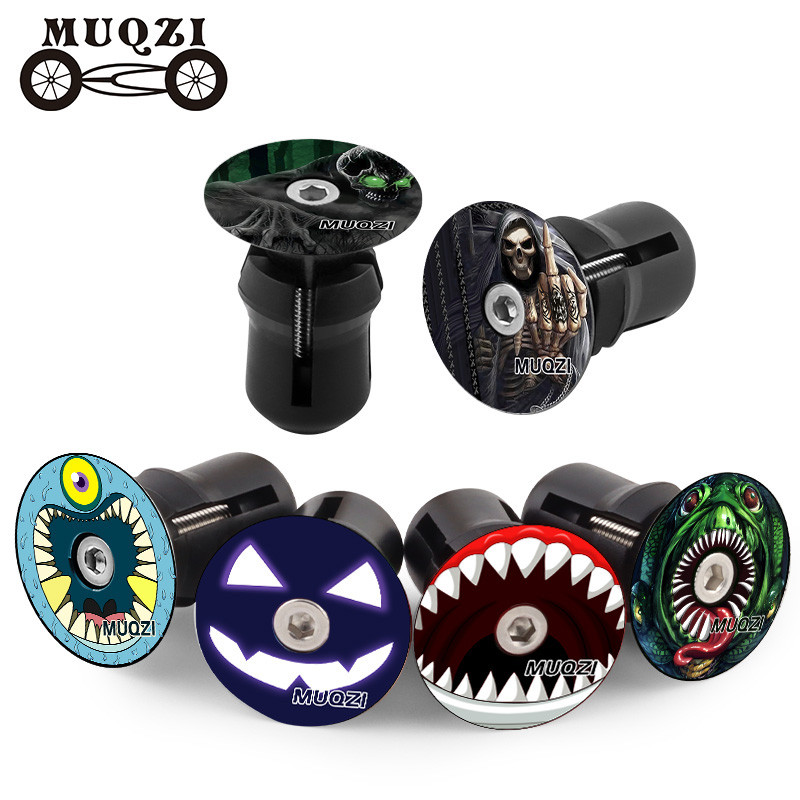 MUQZI Handlebar End Plugs MTB Road BMX Fog Bike Handle Bar End Cap Aluminum Alloy Handlebar Grip Cov
