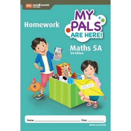 3rd Edition MY PALS Homework math 3A,4B,5A,5B/HITAM PUTIH