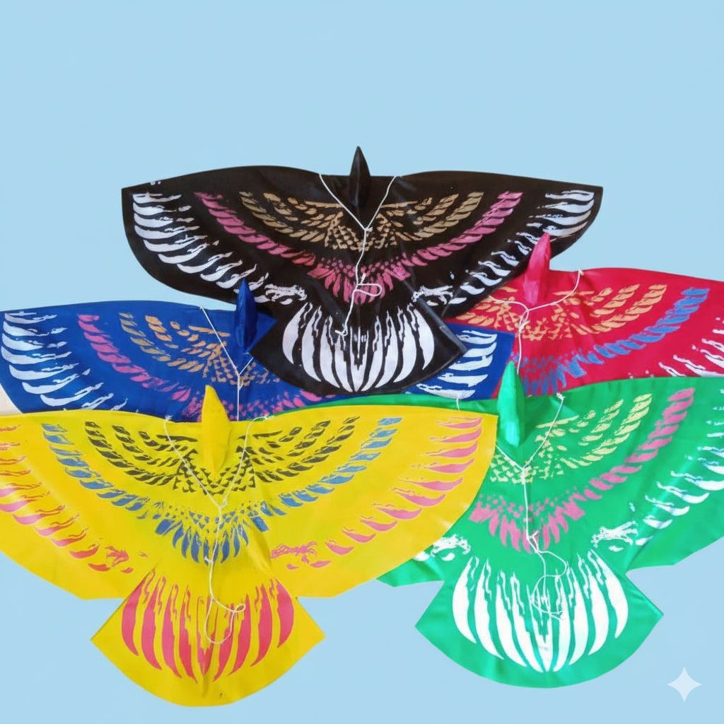 #@ Layangan Burung Lebar 1 Meter Layangan Hias Elang Garuda Mudah Terbang Bisa Di Lipat #$