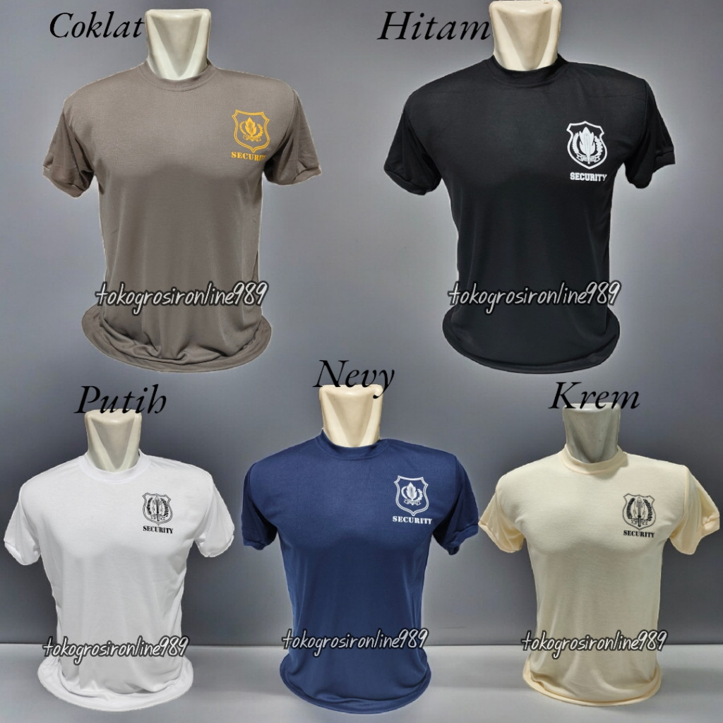 Kaos security / Kaos security model lengan pendek
