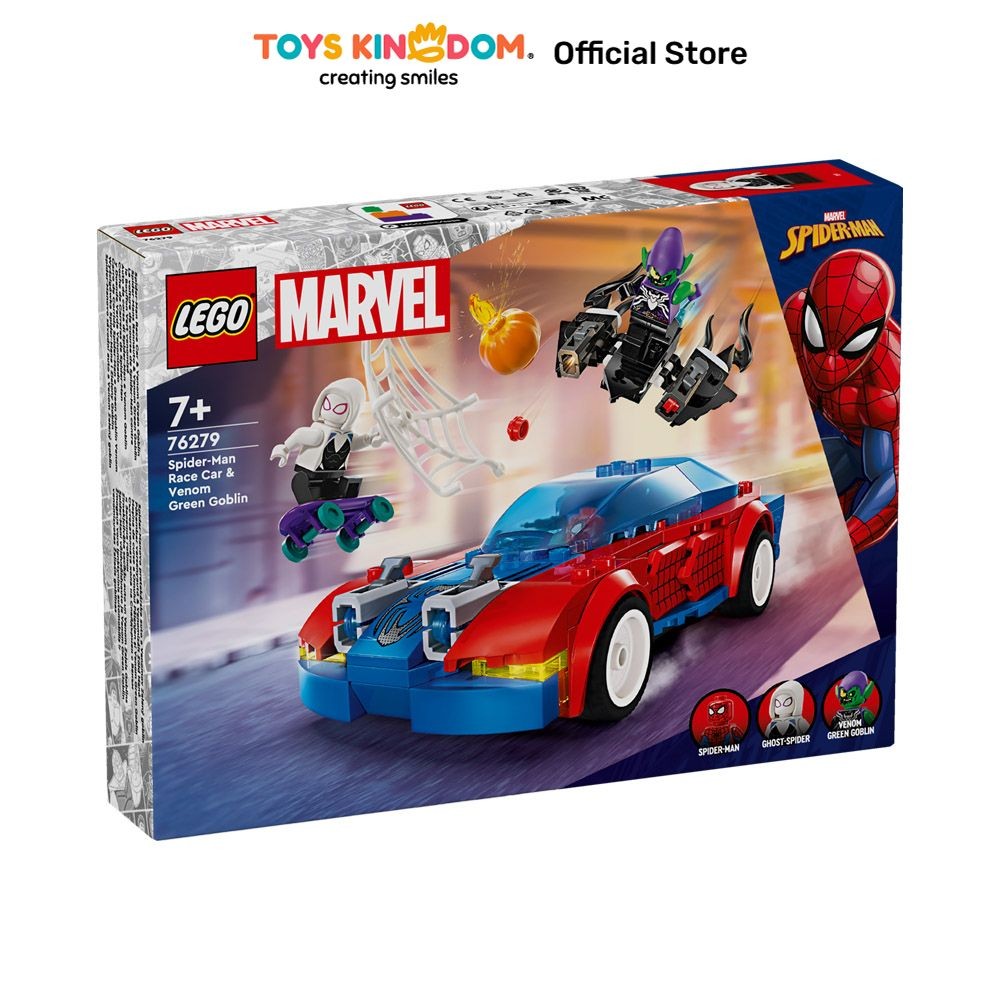 LEGO Marvel Spiderman Race Car And Venom Green Goblin 76279 Kids Toy Toys Block Bricks Set Mainan