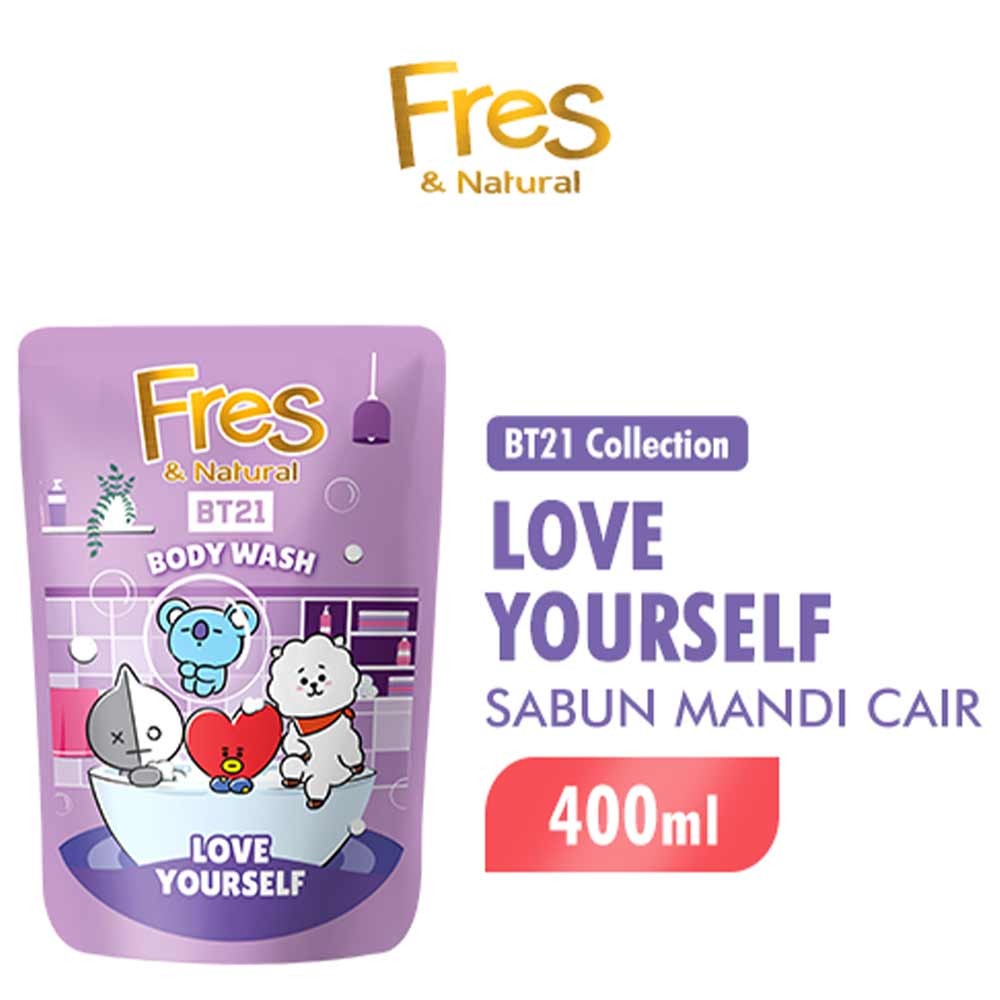 FRES & NATURAL BT21 BODY WASH LOVE YOURSELF 400mL