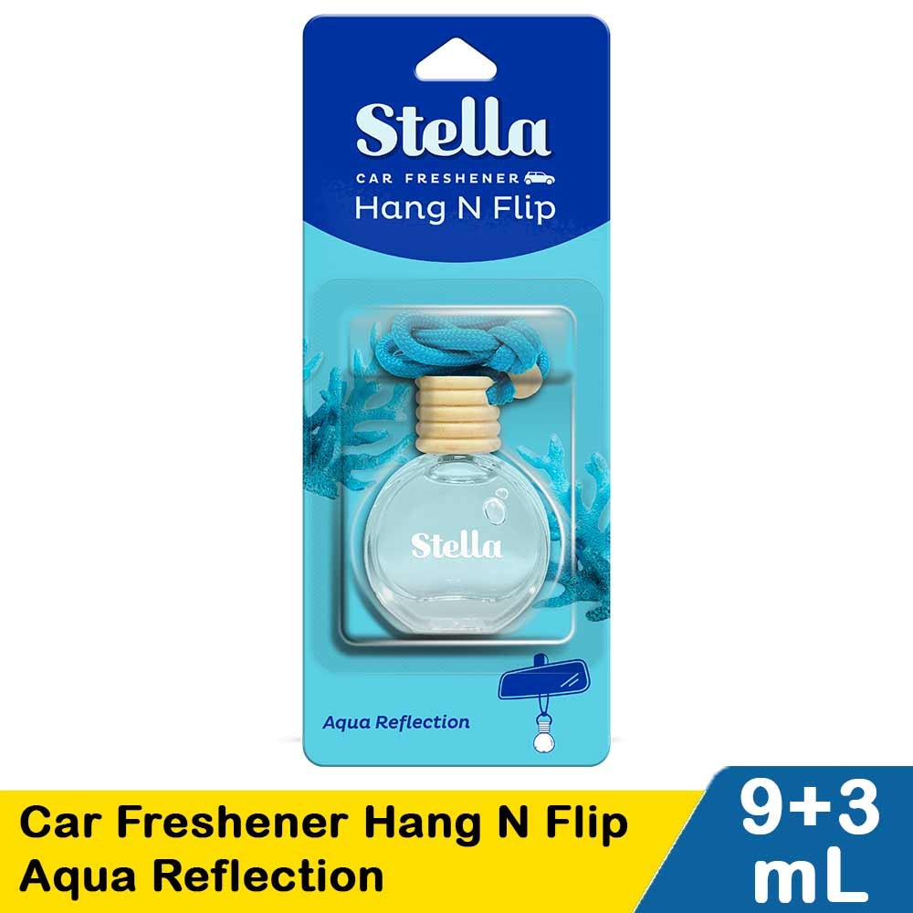 STELLA CAR FRESHENER HANG N FLIP AQUA REFLECTION 9+3mL