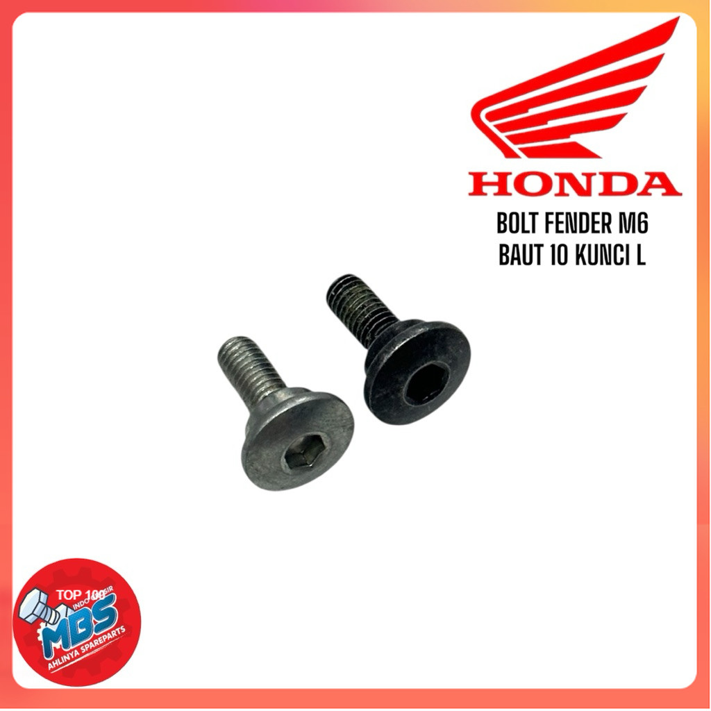 ORIGINAL AHM 90101-K29-900 Baut L Cover Tutup Bak CVT Depan Matic Beat Fi,Scoopy Fi,Vario 110-125-15