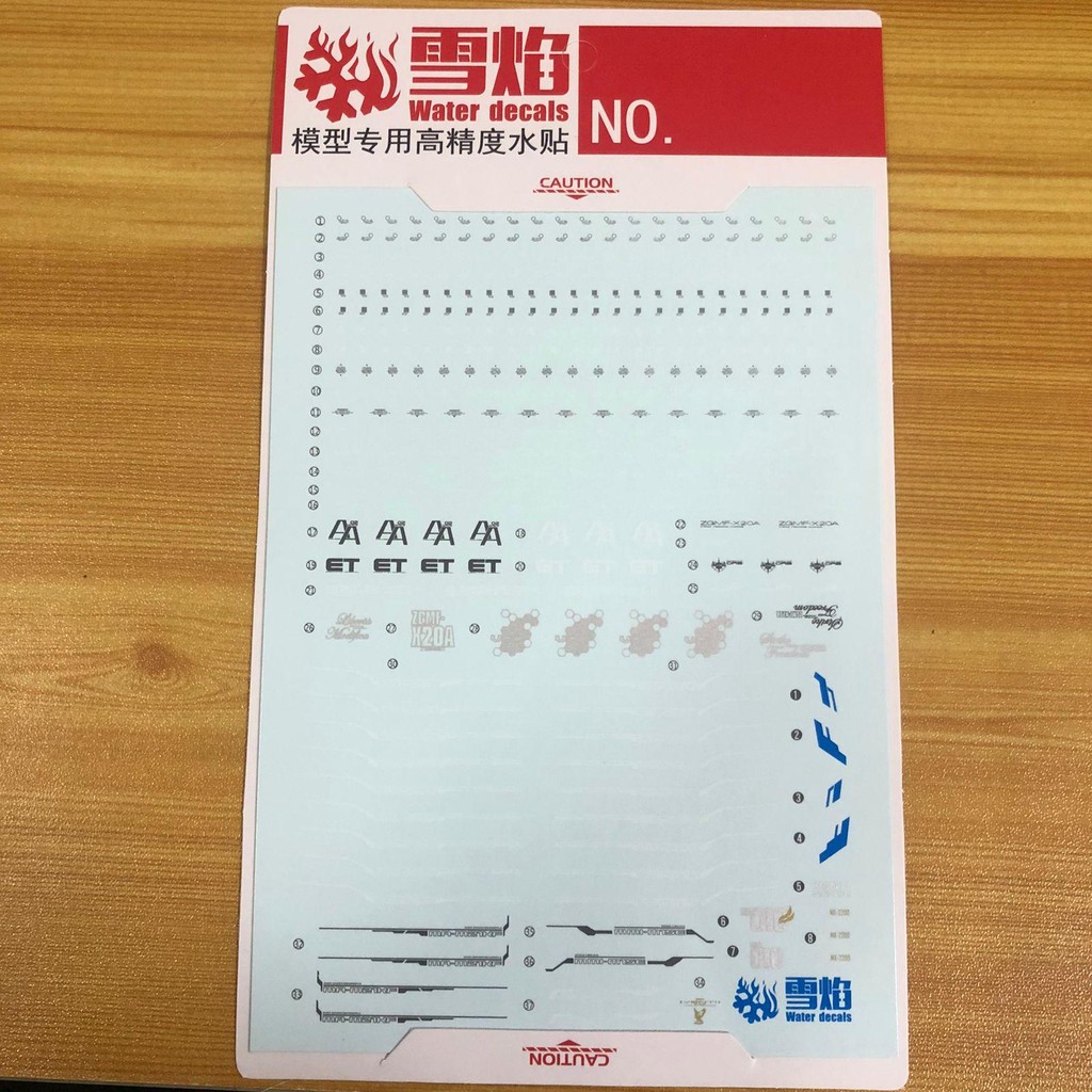 Water Decal MGEX SF Strike Freedom Decals