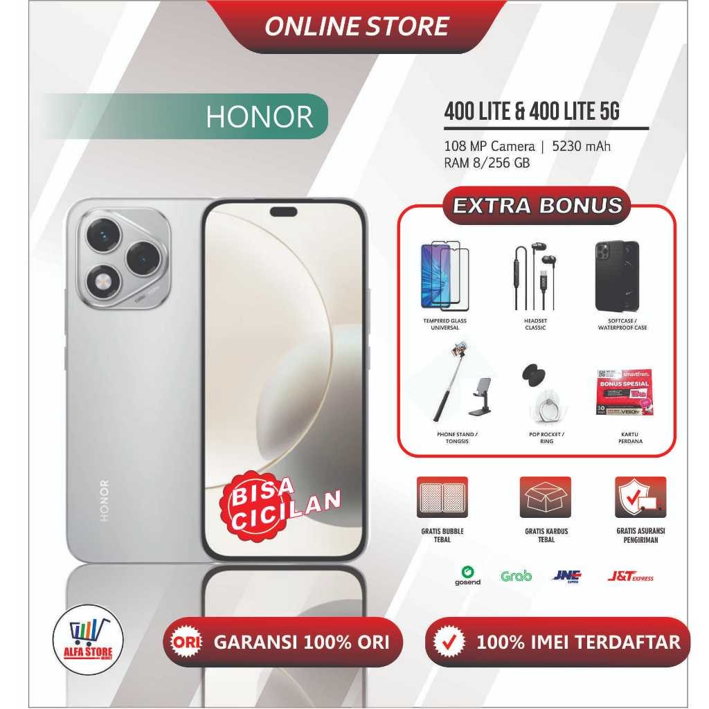 Honor 400 Lite 5G ram 8/256gb - Honor 400 5G ram 12/512gb Garansi Resmi
