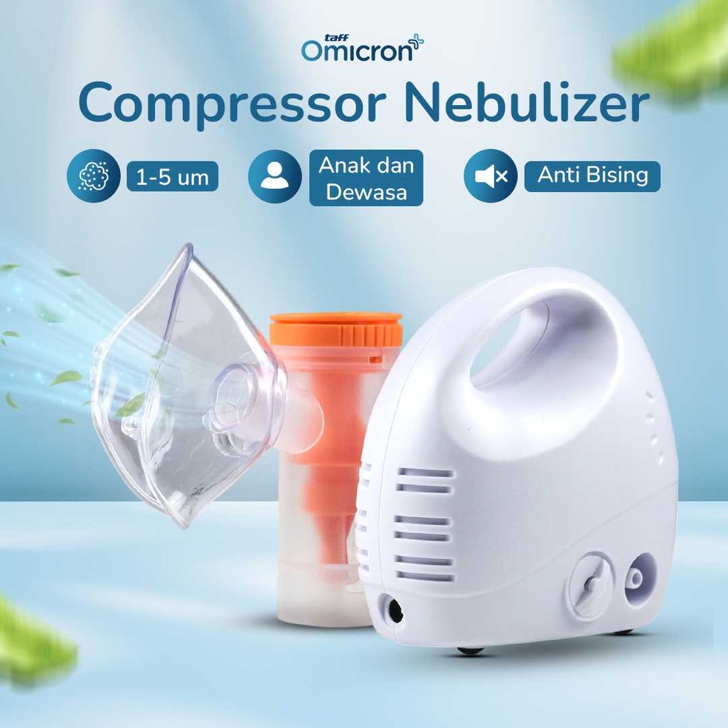 Belezza Alat Terapi Pernapasan Compressor Nebulizer Inhaler GS-302 Obat Asma Bronkitis Sesak Nafas