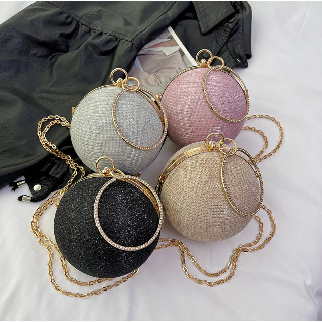 Tas Kondangan Wanita Mewah Tas Pesta Wanita Murah Tas Pesta Wanita Bulat Mewah Clutch Mewah Wanita T