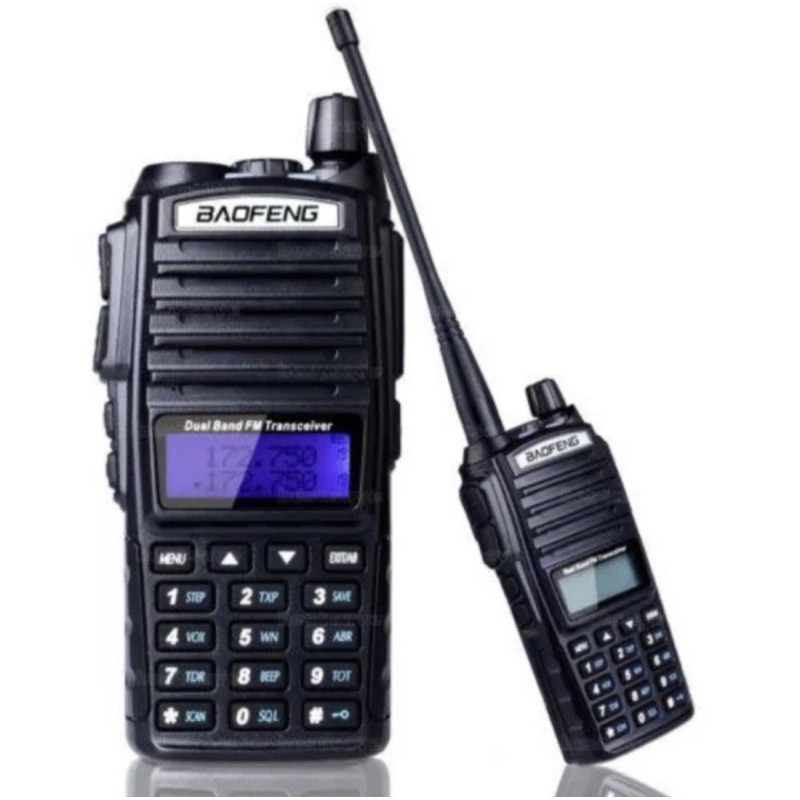HT BAOFENG UV-82 UHF-VHF HT BAOFENG UV82 HT Walkie Talkie Dual Band BAOFENG HT 5 Watt / 8 Km Ht Radi