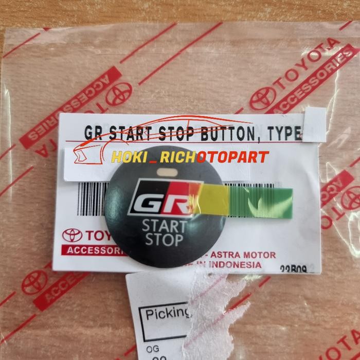 Stiker GR Start Stop Button Engine VELOZ 2022 AVANZA 2022 Original BEST