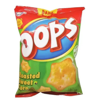 Oops Star Crackers Roasted Sweet Corn 40gr