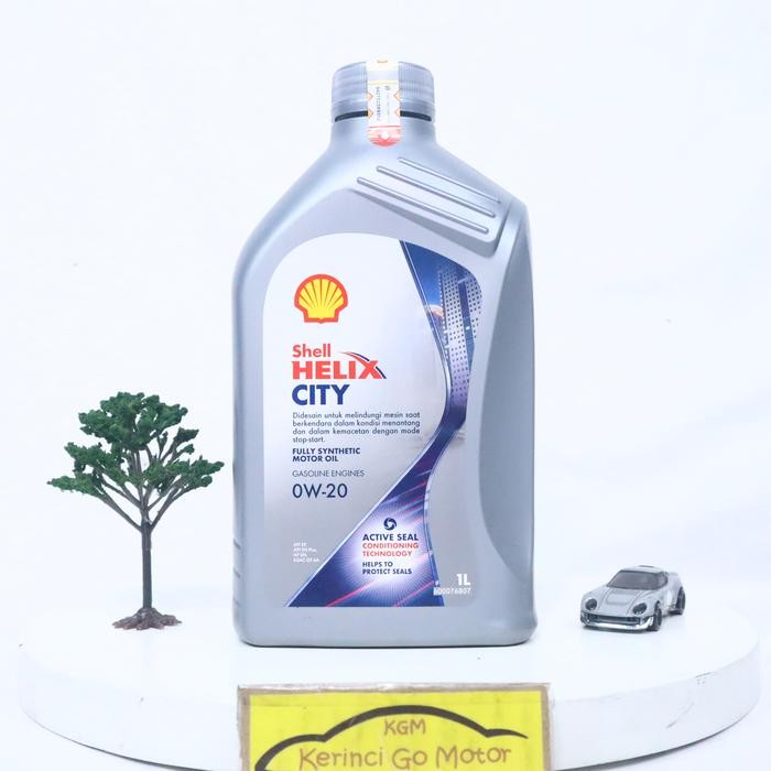SHELL HELIX CITY SAE 0W-20 1 LITER API SP OLI MOBIL MESIN BENSIN PELUMAS FULL SYNTHETIC ORIGINAL