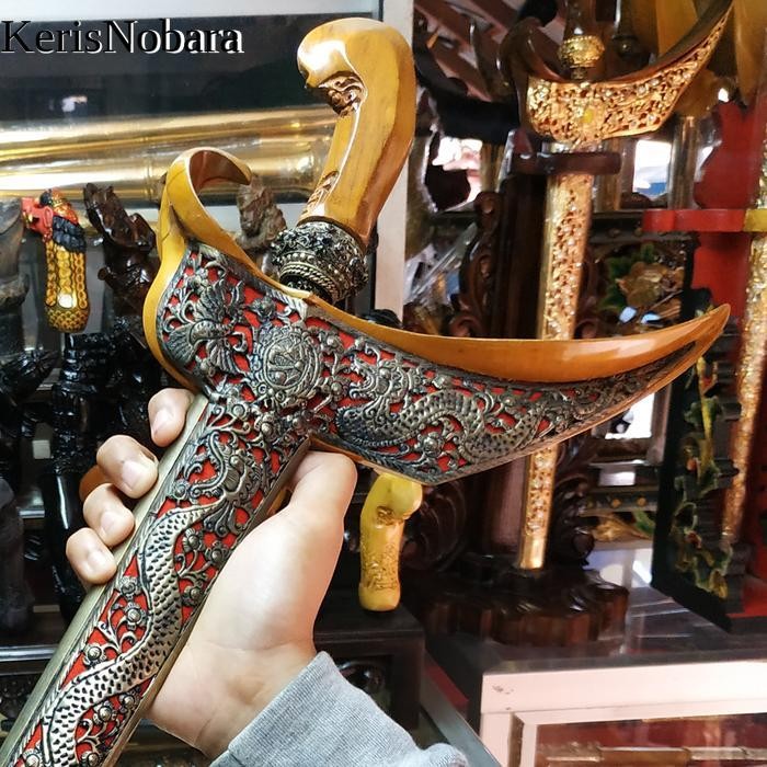 Set Warangka Sarung Keris Ladrang Surakarta Pendok Topeng Mendak Selut KNB4