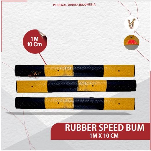 Rubber Speed Bump Kecil / Polisi Tidur Karet 1 Meter