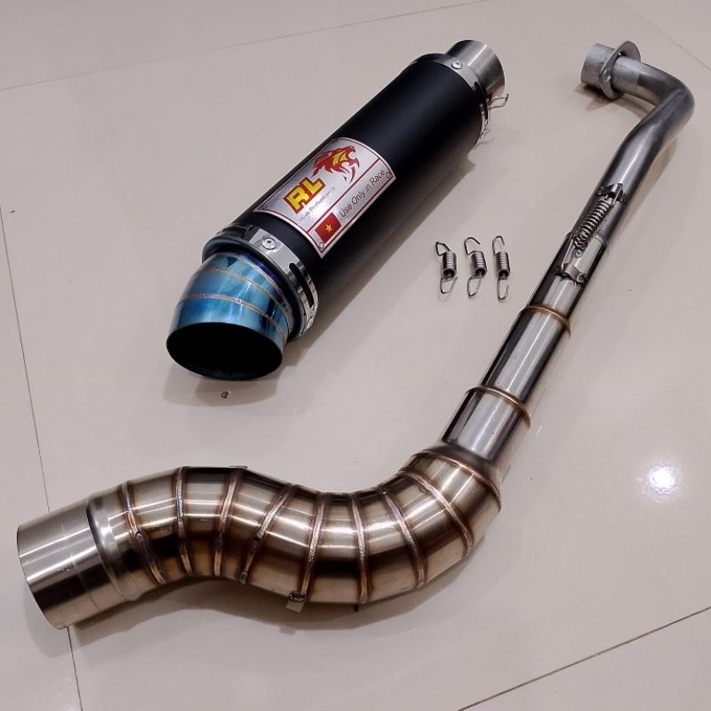 Ekzos RL RedLeo Racing open pipe Canister 51mm 1Set for Ex5  wave 100 110 125 Xrm 110 125 Kriss lage