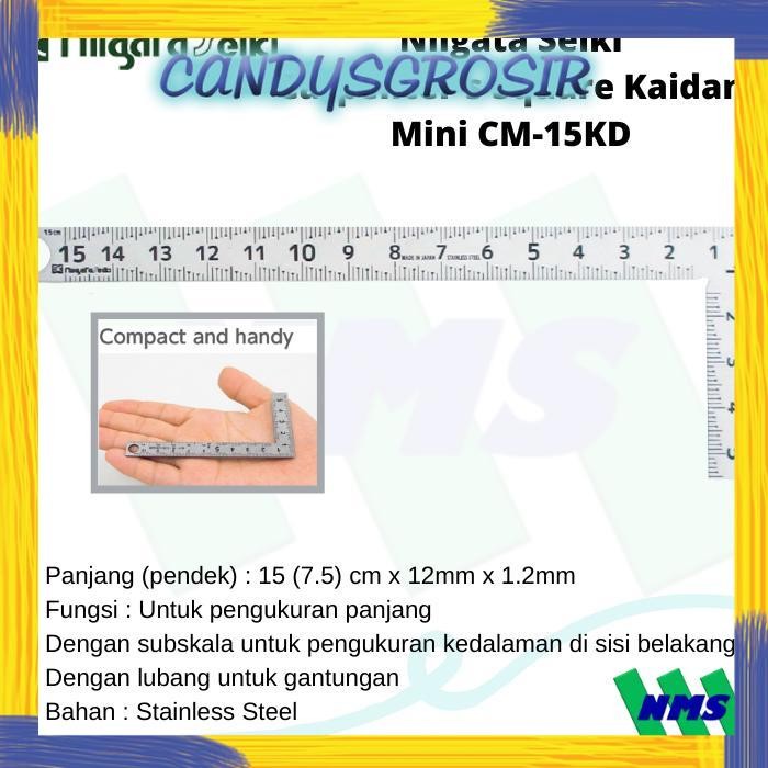 Penggaris Siku Mini Niigata Seiki Carpenter's Square CM-15KD 15cm