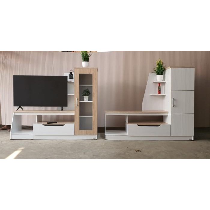 Buffet TV/ Meja TV Kaca Panjang Murah Meriah | 130