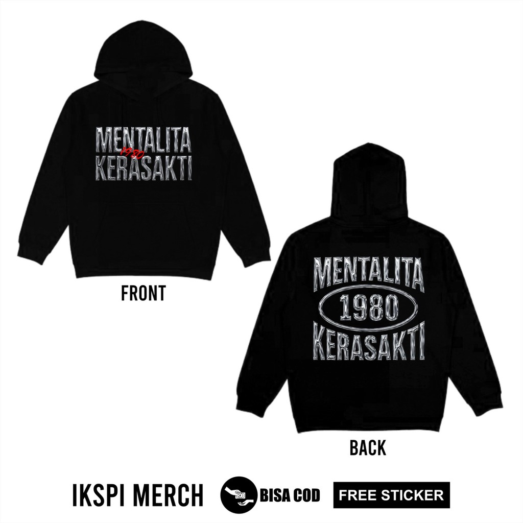 (HF240B) HOODIE IKSPI KERA SAKTI MENTALITA 1980 KERA SAKTI  -IKSPI HOODIE IKSPI TERBARU - HOODIE KER