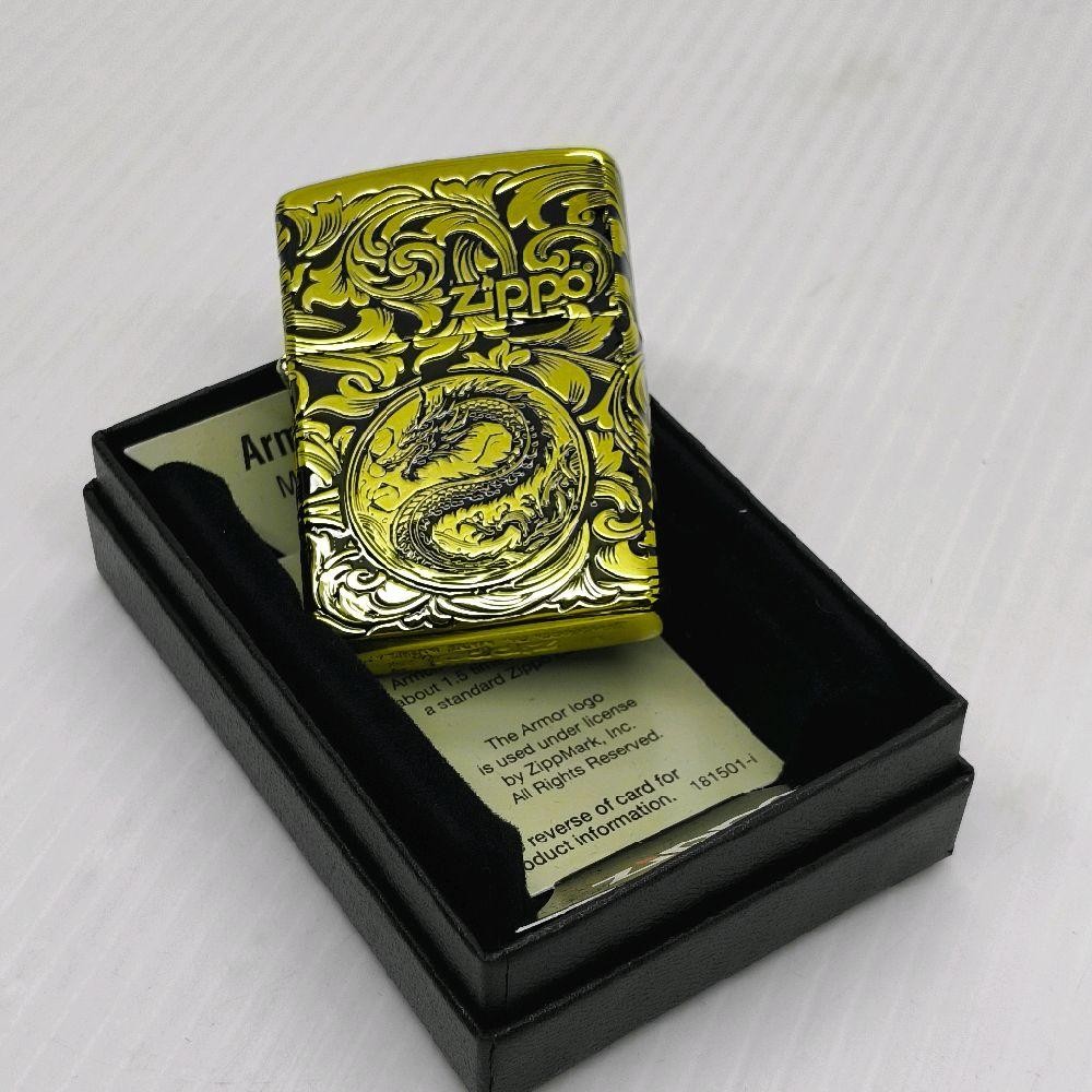 ZIPPO DRAGON ARABESQUE GOLD ORIGINAL