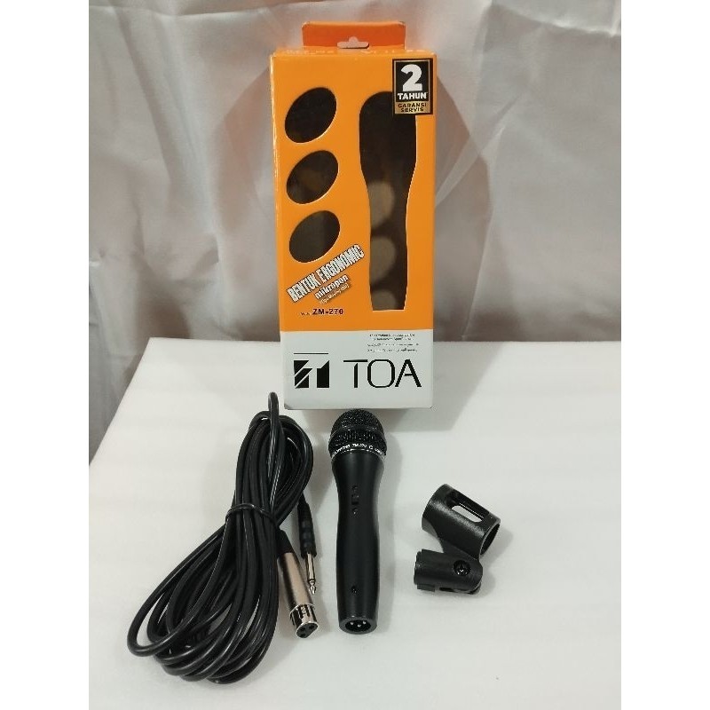 Microphone Kabel Toa zm-270 mic karaoke Original