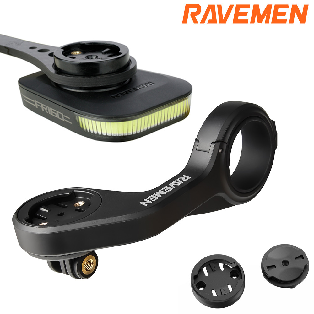 Ravemen AOM01/AOM03 Bike Out-front Mount Bracket Compatible with Garmin/Wahoo/FR160/FR300 Bicycle He