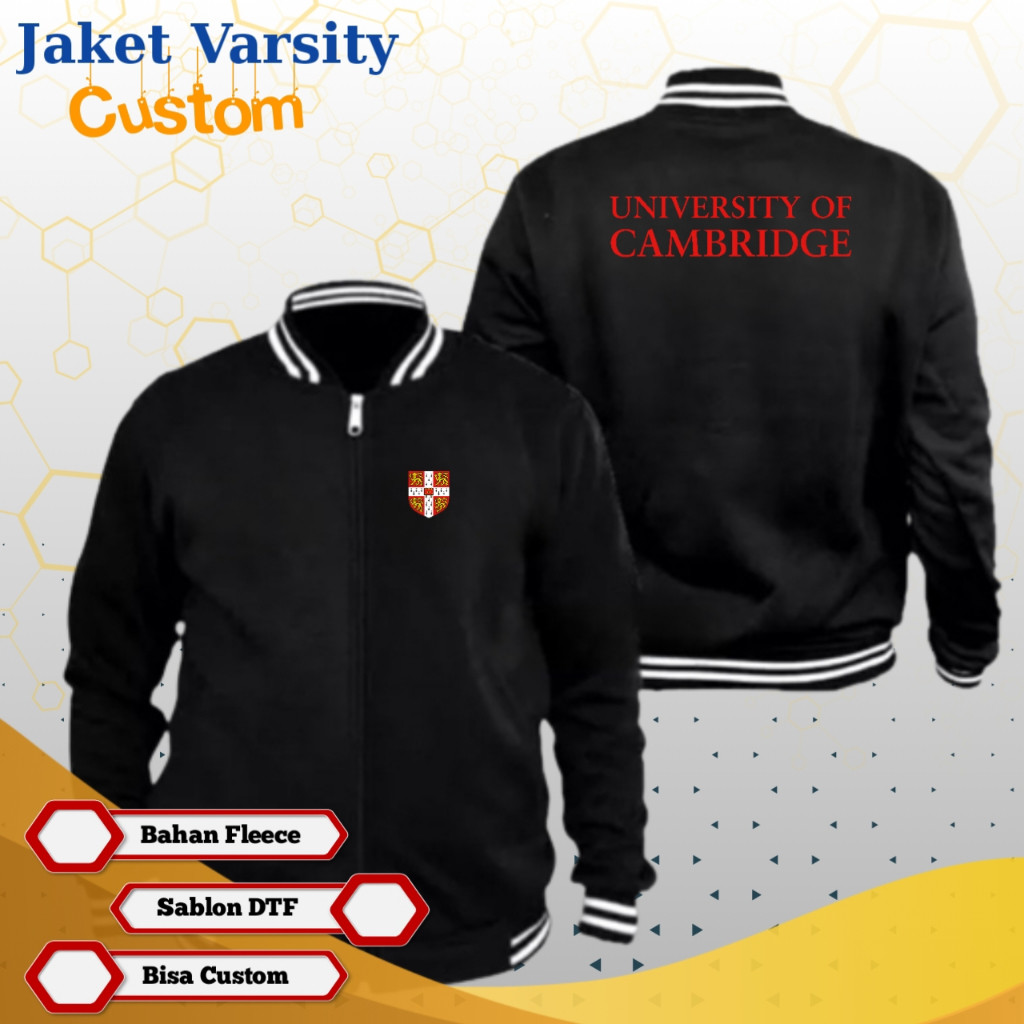 Jaket University Of Cambridge Jaket Varsity Custom 19