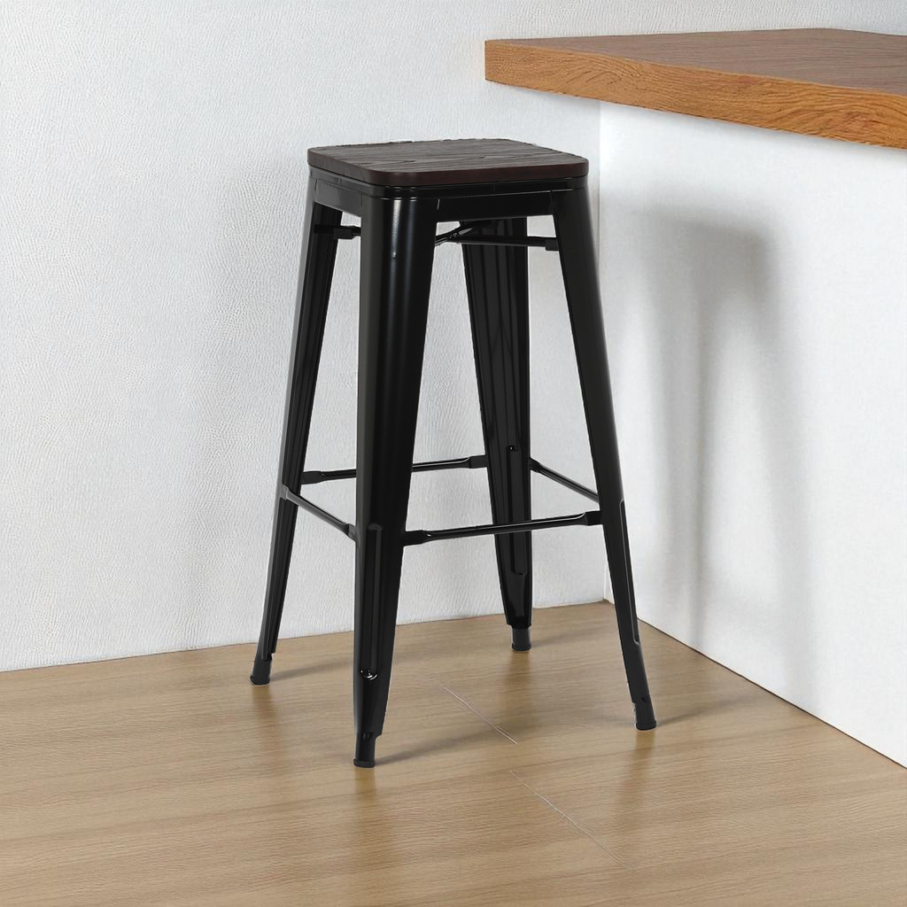 Informa London Bangku Bar Kayu - Hitam Spring Bed Matras Latex Kasur Nyaman Tempat Tidur Mattress