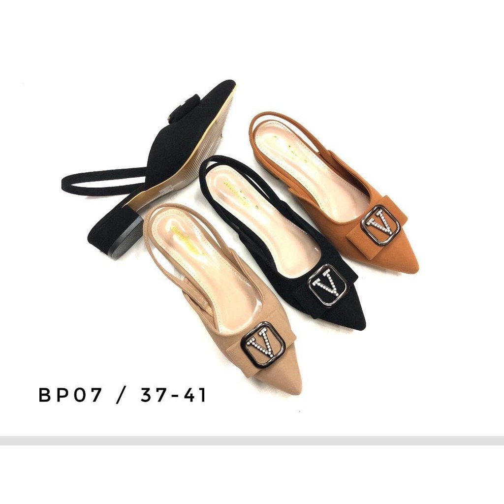Anakaya selop sendal pesta wanita BP 07 hitam,mocca 37-41
