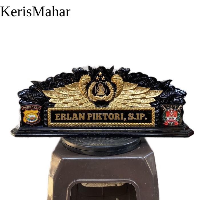 Papan nama meja / papan nama meja custom / papan nama meja kayu KH14
