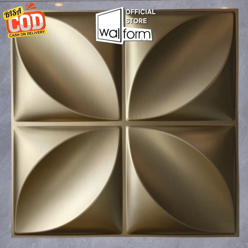 WALLFORM - D006 Gold 3D WALLPANEL Wall Panel PVC Wallpaper