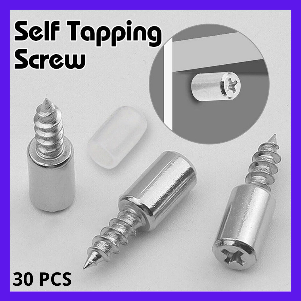 Piongpiaa-30 PCS Ambalan Kayu Ambalan Kaca Ambalan Triplek Ambalan Besi Bulat Baut Penyangga Rak Din