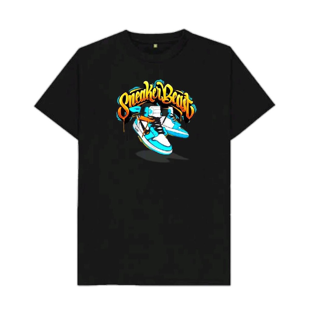 T-shirt kaos pria dan wanita hitam Snickers blast