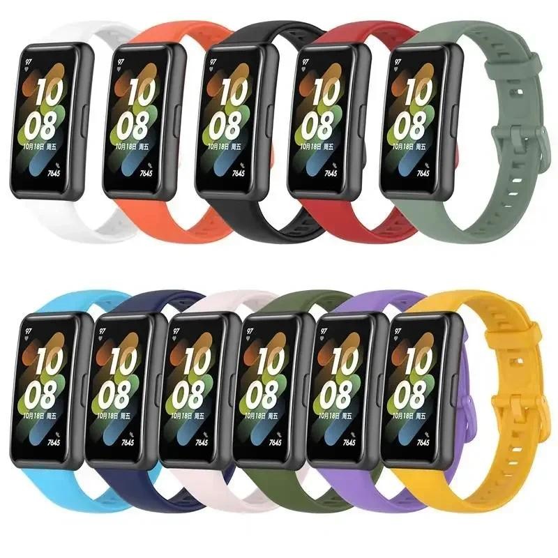Silicone Strap For Huawei Band 7 Original Replacement Bracelet For Huawei Band 7 Pro Smart Wat Brace