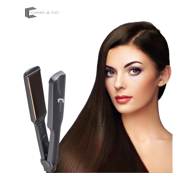 CANEL & CO Catokan Pelurus Rambut Catokan Curly Hair Styler Black Sisir Straightener - CC-329
