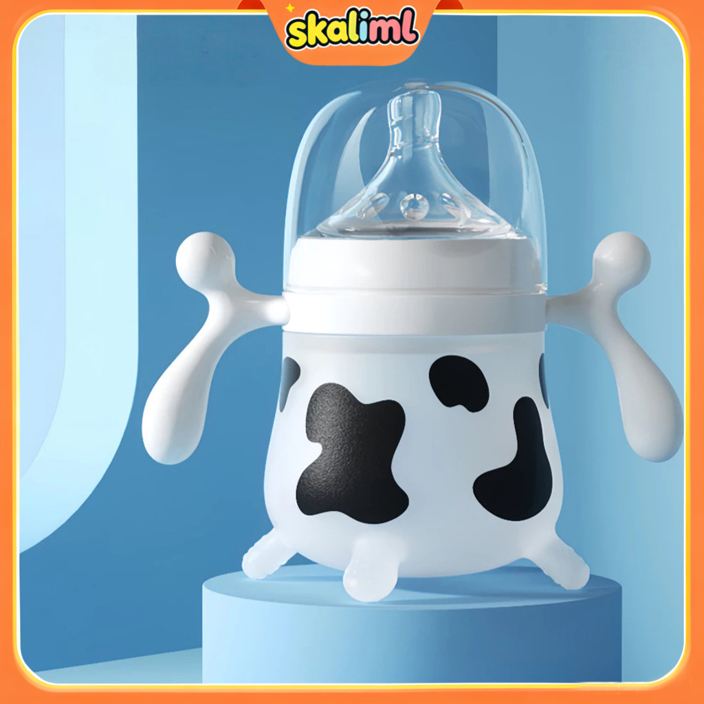 150ml Botol Anak Dot Bayi Botol Susu Botol Susu Silikon Bentuk Sapi Botol Dot Dot Bayi Botol Dot Bay