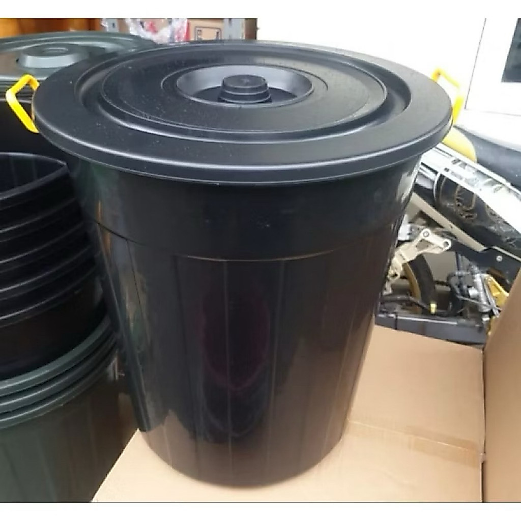 Ember hitam dan tutup 80liter | Ember air | Ember wudhu | Ember | Ember tebal | Ember termurah | Emb