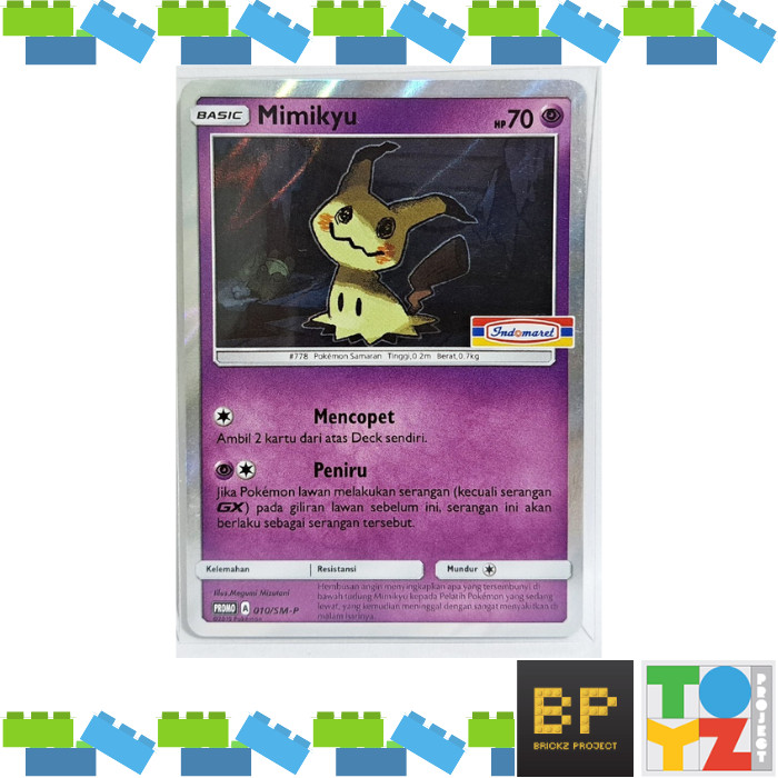 Kartu Pokemon Promo Indomaret Mimikyu 010/SM-P - Pokemon TCG Indonesia