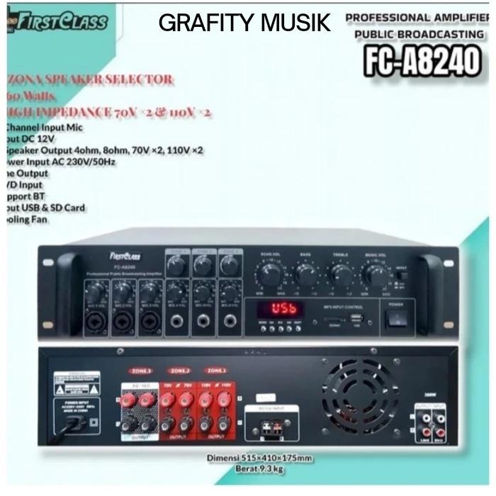 Amplifier power mixer TOA bluetooth firstclass fc a8240 fc a 8240
