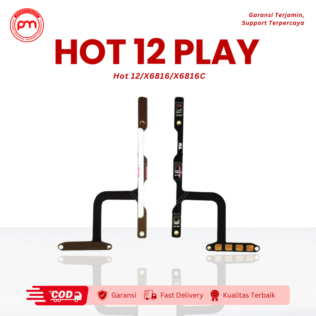 Flexible ON/OFF Volume Infinix Hot 12 Play X6816 X6816C