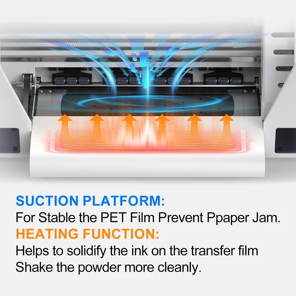 Printer DTF A3 XP600 AS untuk Pakaian, Tekstil, Mesin Cetak Kaos, Printer Transfer Langsung ke Film 