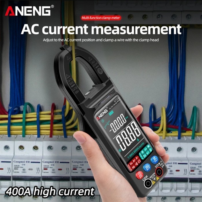 ANENG Tester Listrik Digital Clamp Meter - ST212 - Black
