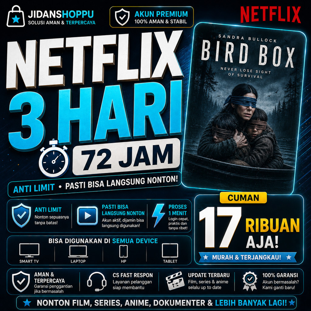 [NFX] NETFLIX 3 HARI [72 JAM] ‼️ PRIVATE PROFILE ANTI LIMIT ‼️ AKTIF 7/24‼️ FAST RESPON 24 JAM ‼️BY 