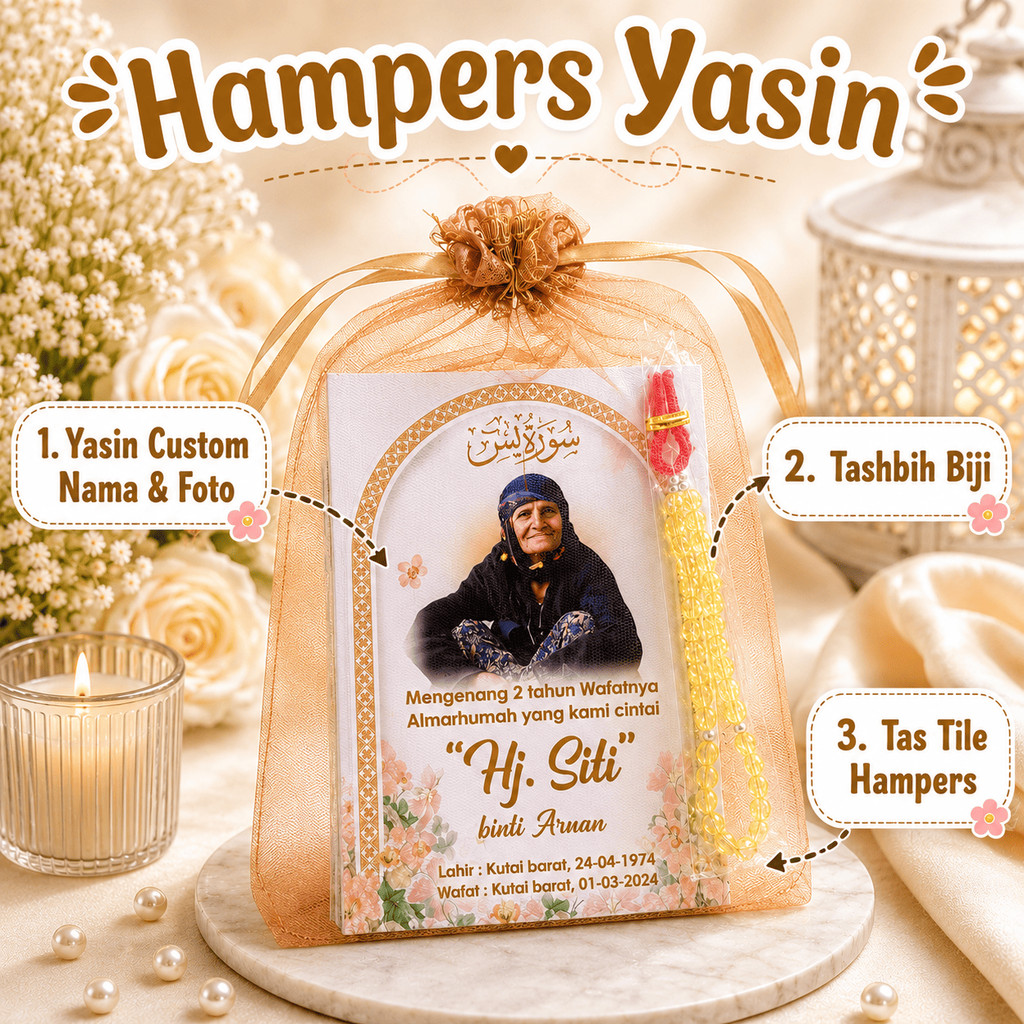 YASIN CUSTOM HAMPERS DILENGKAPI TAHLIL DAN ISTIGOSAH