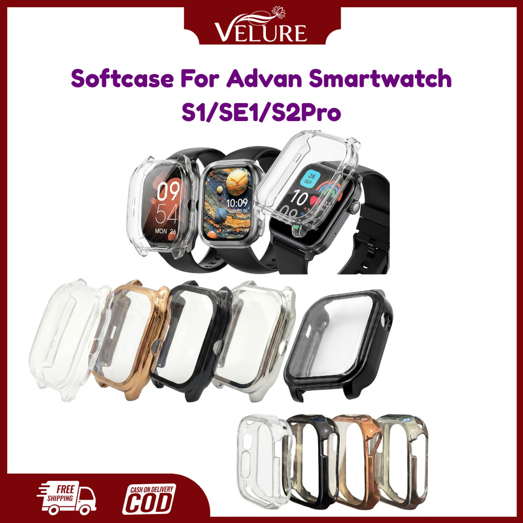 Soft TPU Case for Advan S1 / SE1 / S2 Pro Smartwatch Screen Protector Cover Slim Matte Protective Sh