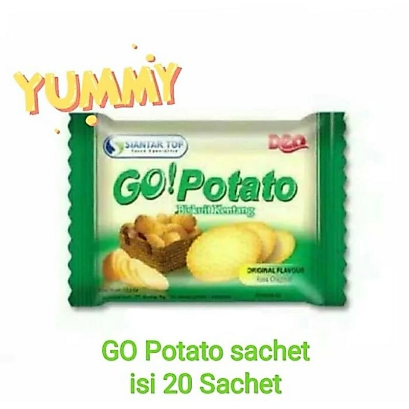 Safirablooms Go Potato Isi 20 Sachet Biskuit Kentang