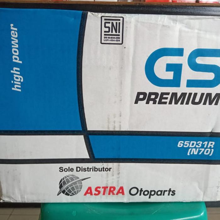 AKI BATERAI MOBIL GENSET GS ASTRA PREMIUM N70/65D31R/N 70 GRS 3BLN/N70
