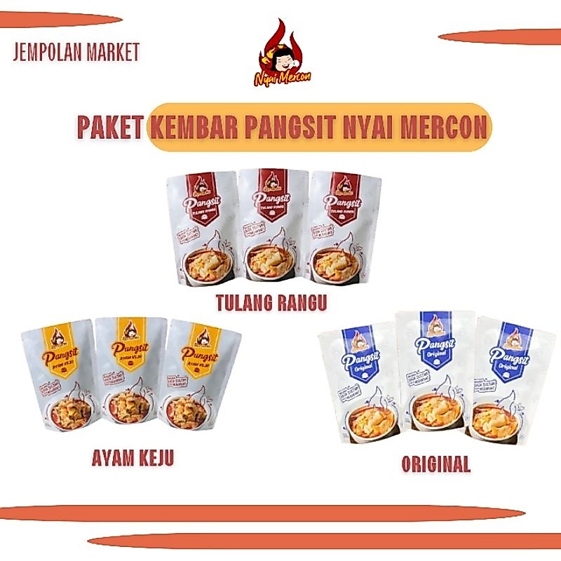 Paket Pangsit Kembar Viral Nyai Mercon