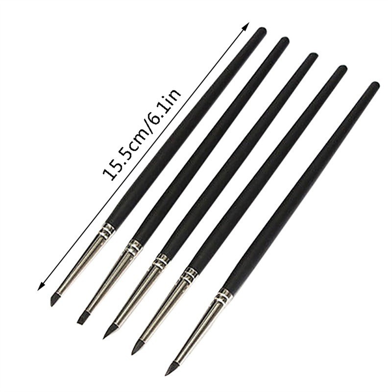

5PCS Silicone Clay Sculpting Tool For Brush Modeling Dotting Nail Art Pottery Clay Tool New DIY Carving Sculpting Tools 2024